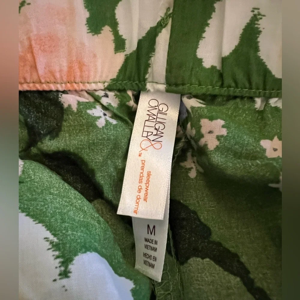 Gilligan & O'Malley Green Floral Lounge set NWT! - Picture 5 of 5